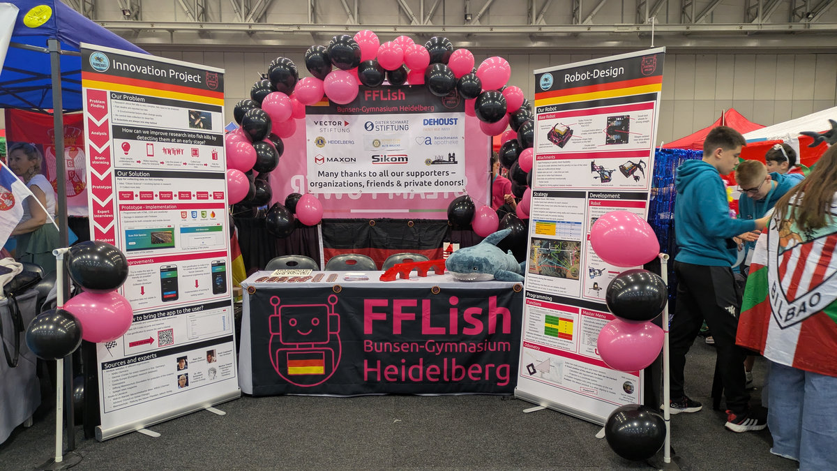 Auch der PIT-Stand war natürlich ganz in pink gehalten!