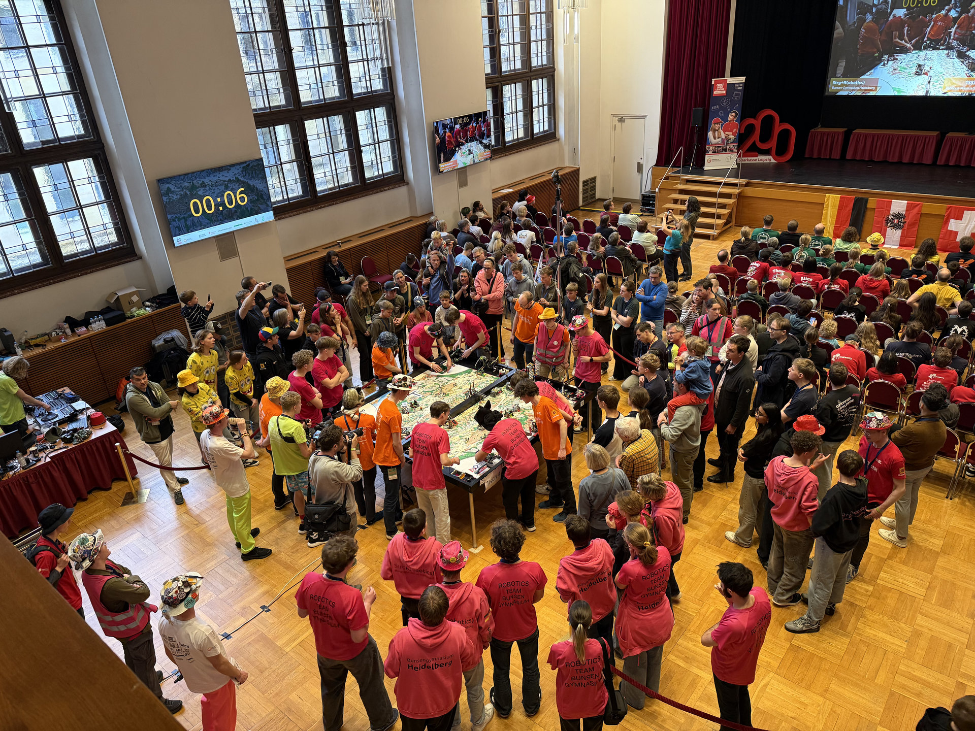 Robot-Game im Festsaal des Rathauses